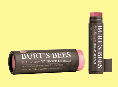 Burt`s Bees Tinted Lip Balm Pink Blossom ohne Hintergrund