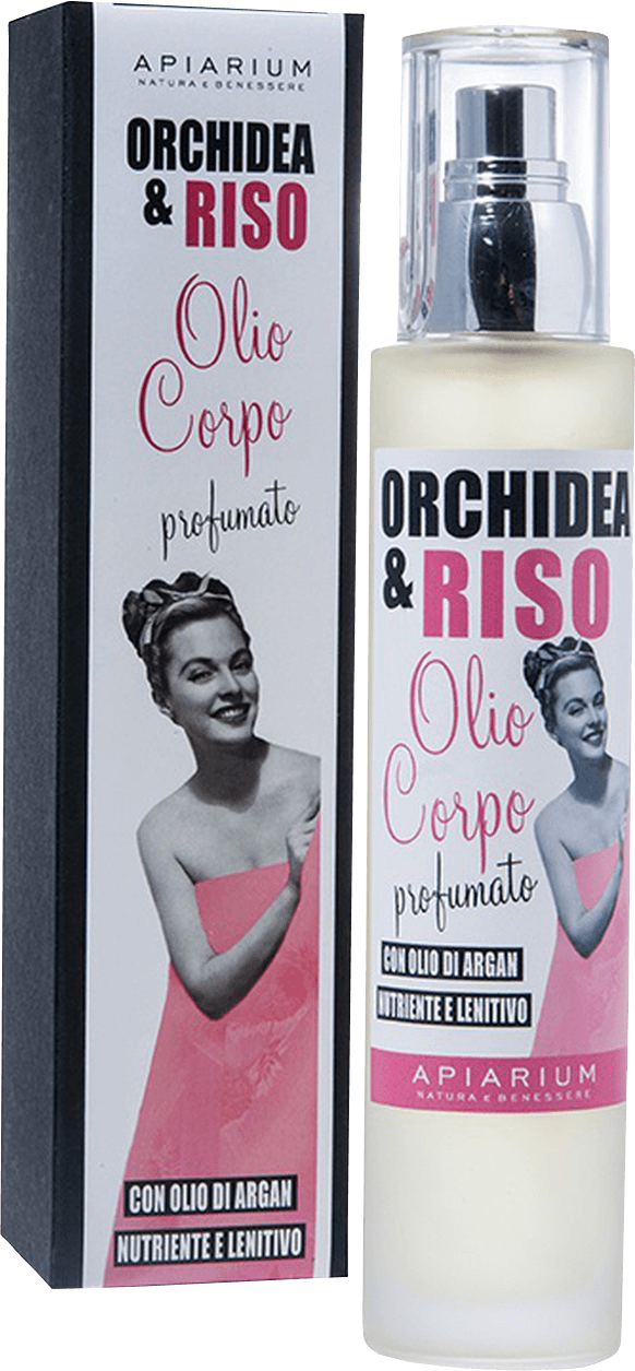Apiarium Bio Körperöl Reis & Orchidee ohne Hintergrund