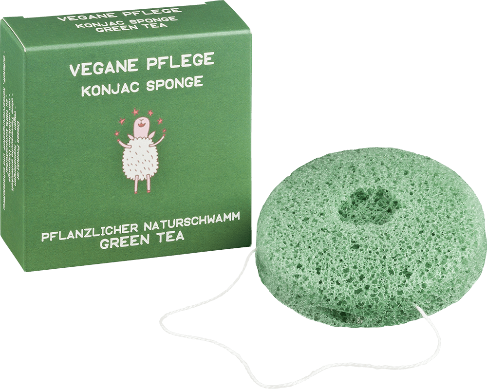 Gesichtsschwamm Grüner Tee