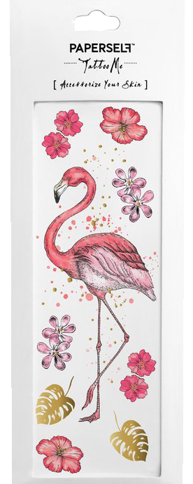 Paperself Tattoo Flamingo ohne Hintergrund