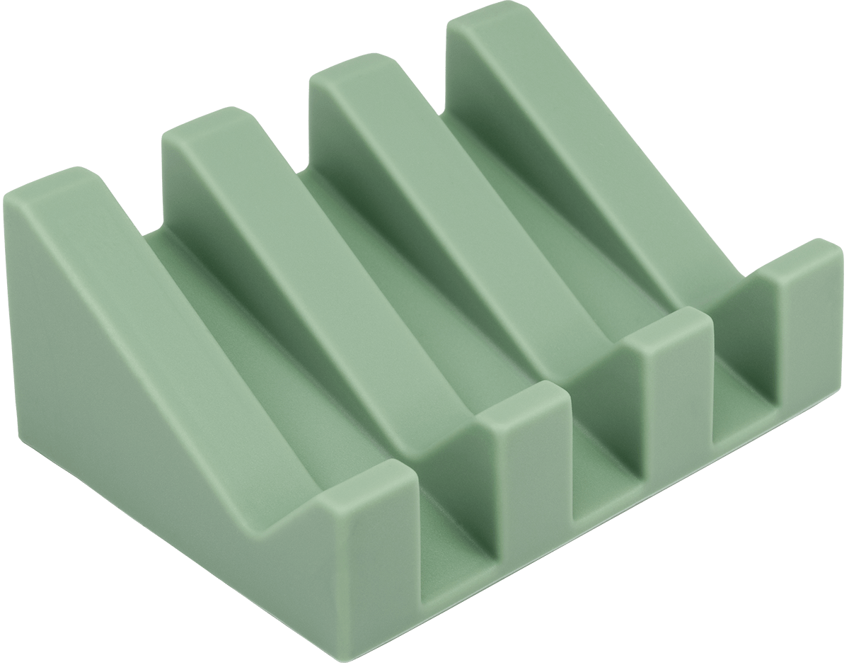 Seifenablage Silikon Rampe Graugrün