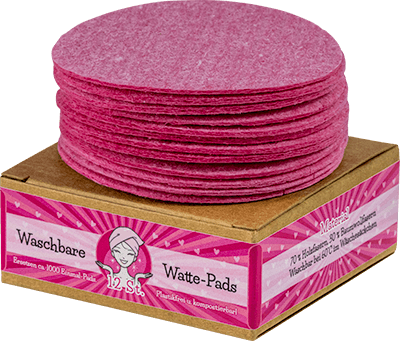 Waschbare Watte-Pads pink ohne Hintergrund