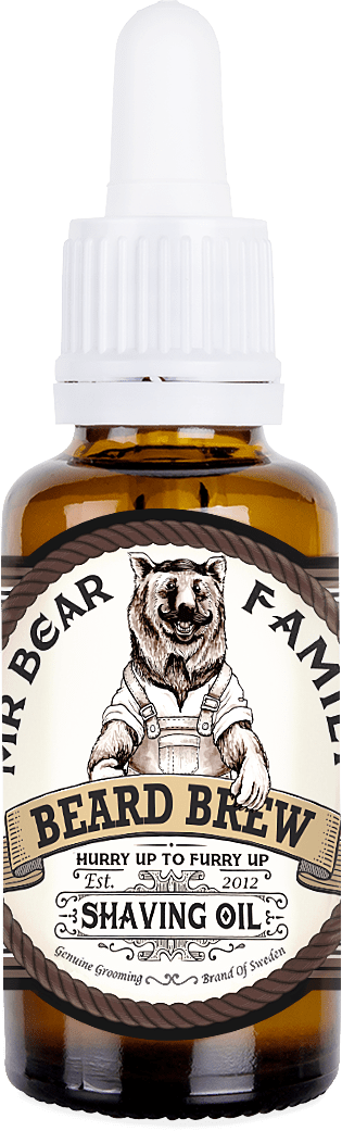 Mr Bear Family Shaving Oil ohne Hintergrund