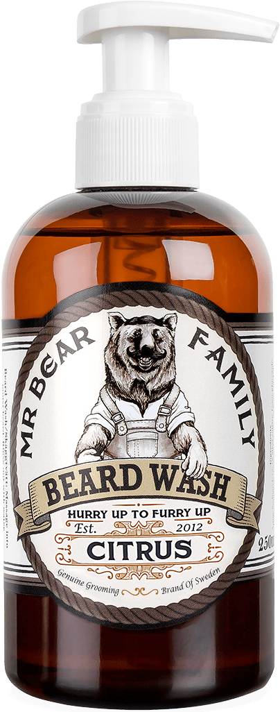 Mr Bear Family Beard Wash Citrus ohne Hintergrund
