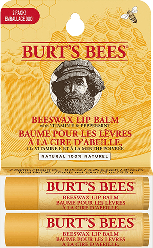 Burt`s Bees Beeswax Lip Balm Twin-Set ohne Hintergrund