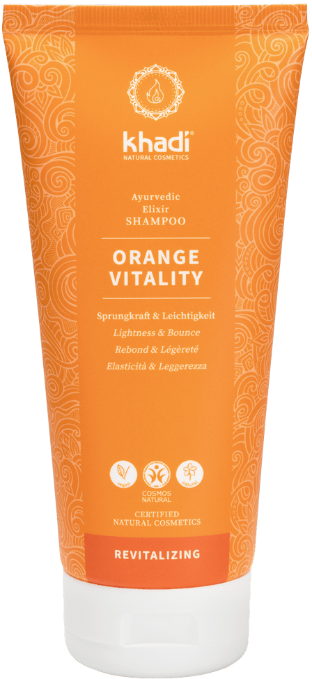 Khadi Orange Vitality Shampoo ohne Hintergrund