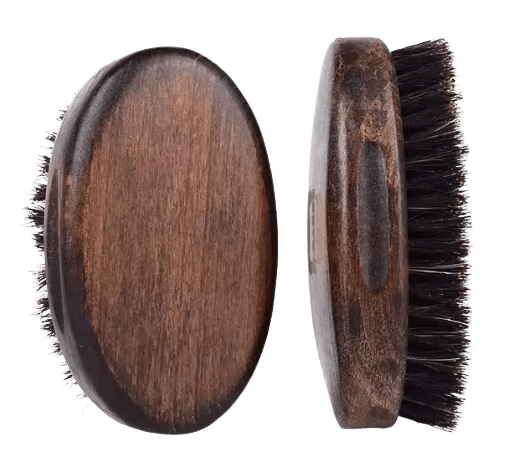 Bartbürste oval Holz braun