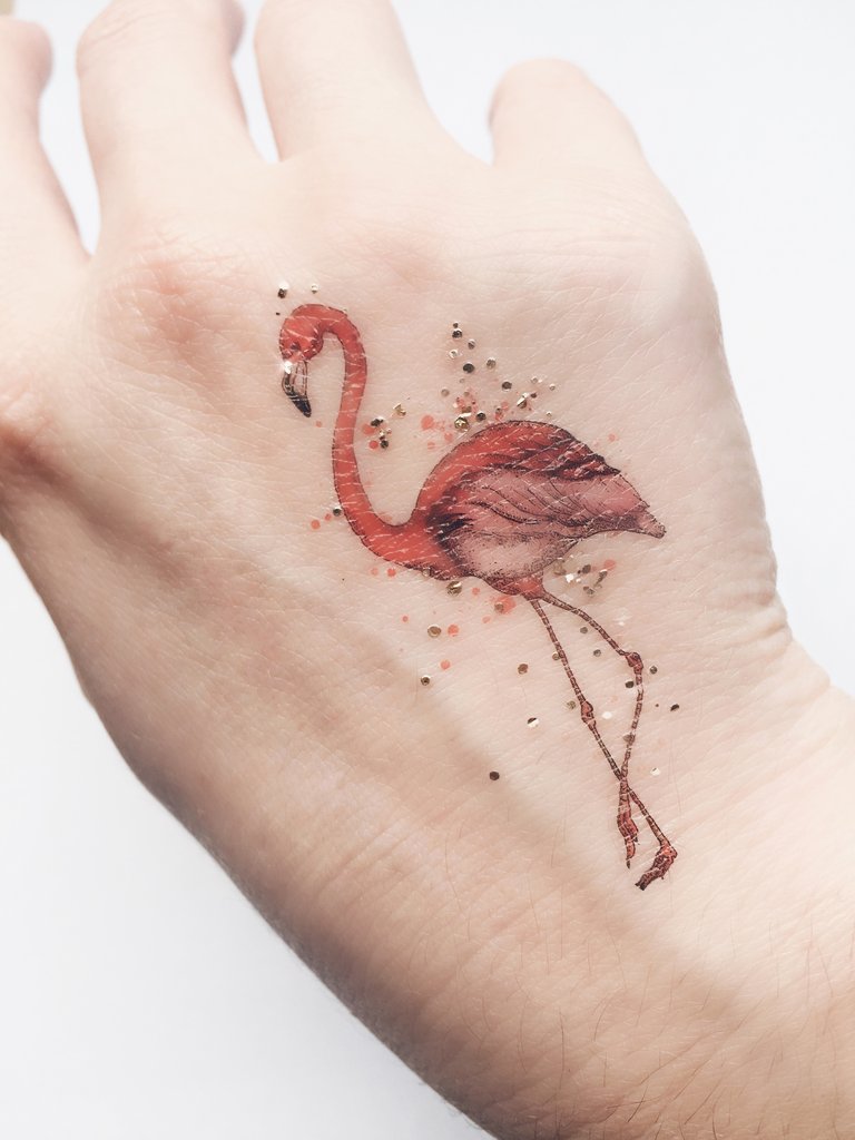 Paperself Tattoo Mini Flamingo