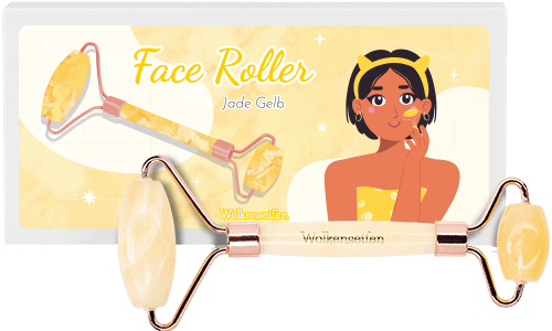 Face Roller Jade Gelb ohne Hintergrund