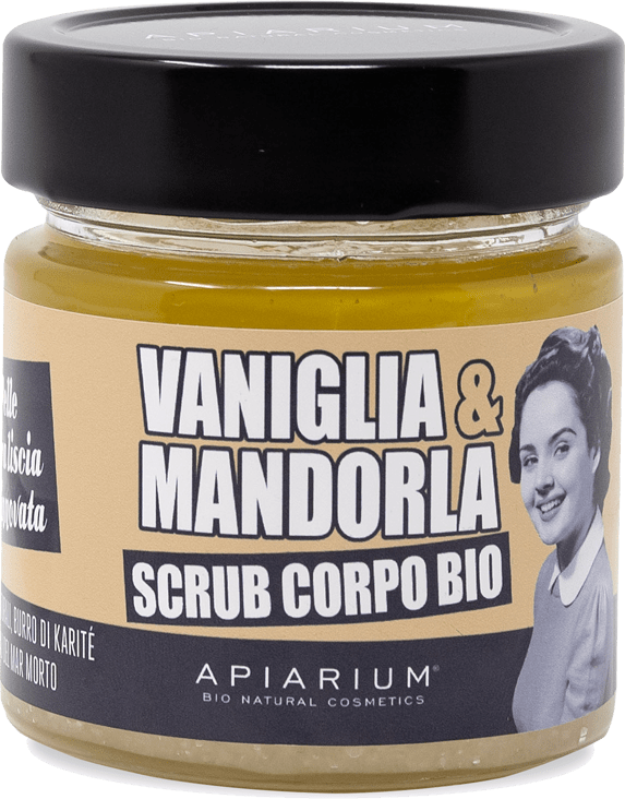Apiarium Bio Körperpeeling Vanille & Mandel ohne Hintergrund