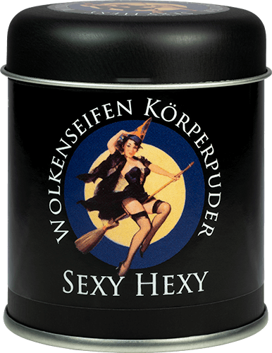 Trockenshampoo (Körperpuder) Sexy Hexy Streudose ohne Hintergrund