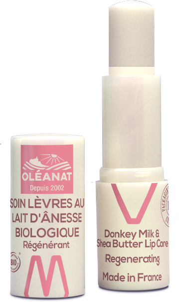 Oléanat Anti-Aging-Lippenbalsam mit Eselsmilch ohne Hintergrund