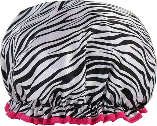 Showercap Zebra Pink