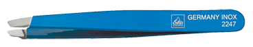 Erbe Kosmetik-Pinzette Blau ohne Hintergrund