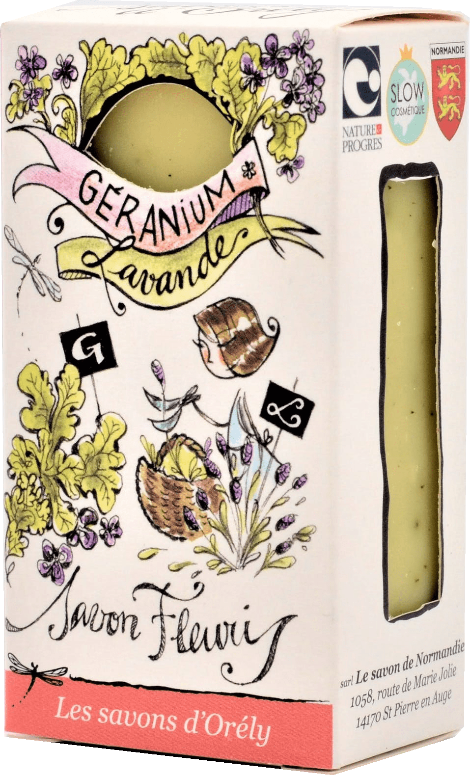 Les Savons d'Orély Bio-Geranium-Lavendel-Seife Les Savons d'Orély Bio-Geranium-Lavendel-Seife