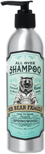 Mr Bear Family Shampoo 2-in-1 Springwood ohne Hintergrund
