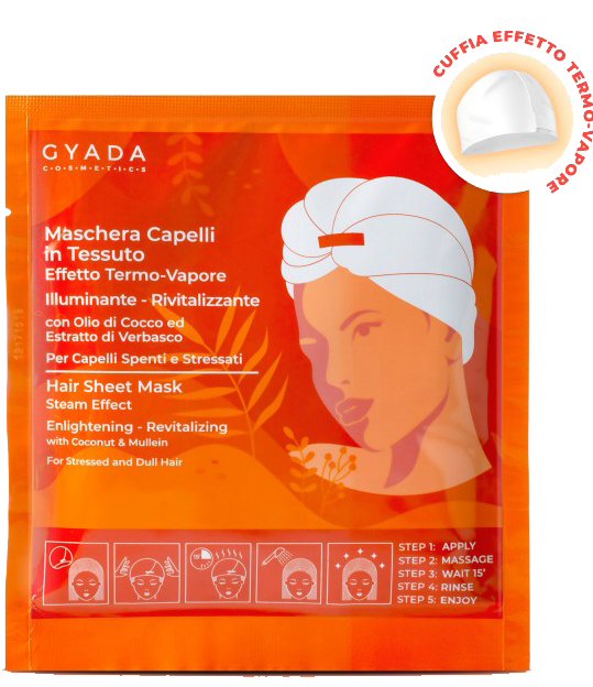 Gyada Cosmetics Intensivpflege Tuch-Haar-Maske ohne Hintergrund