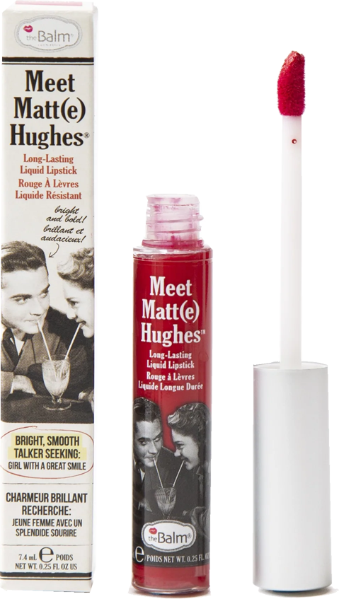 thebalm flüssiger matter lippenstift meet matte hughes