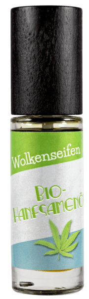 Bio-Hanfsamenöl ohne Hintergrund