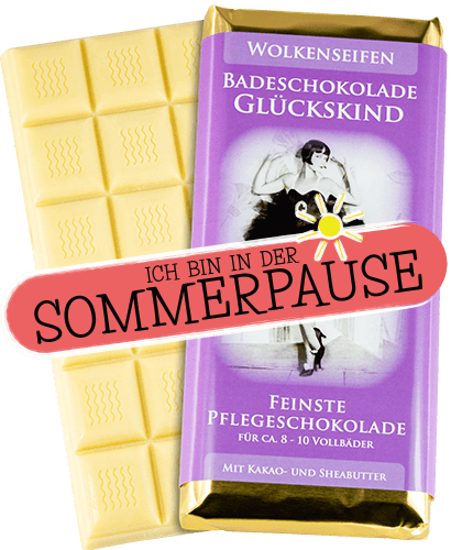 Badeschokolade Glückskind ohne Hintergrund