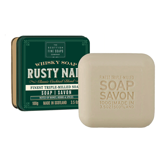 Soap in a Tin Rusty Nail ohne Hintergrund