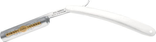 Rasiermesser mit Kunststoffgriff weiß