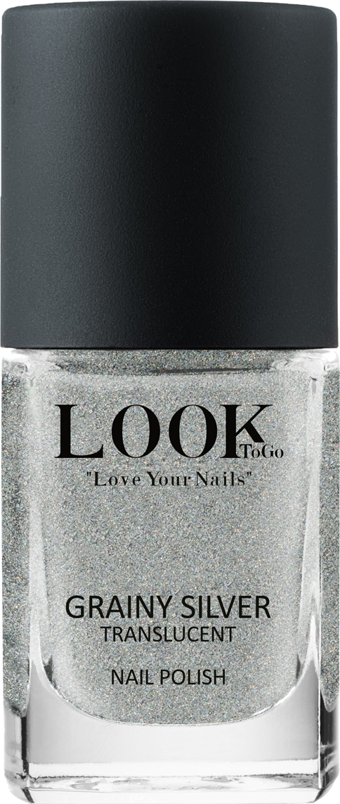 Look To Go Nagellack Grainy Silver