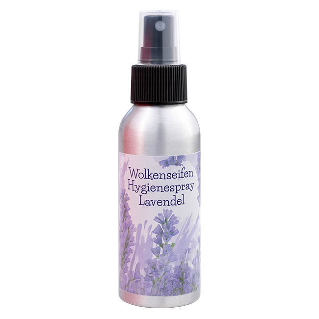 Wolkenseifen Hygienespray Lavendel ohne Hintergrund