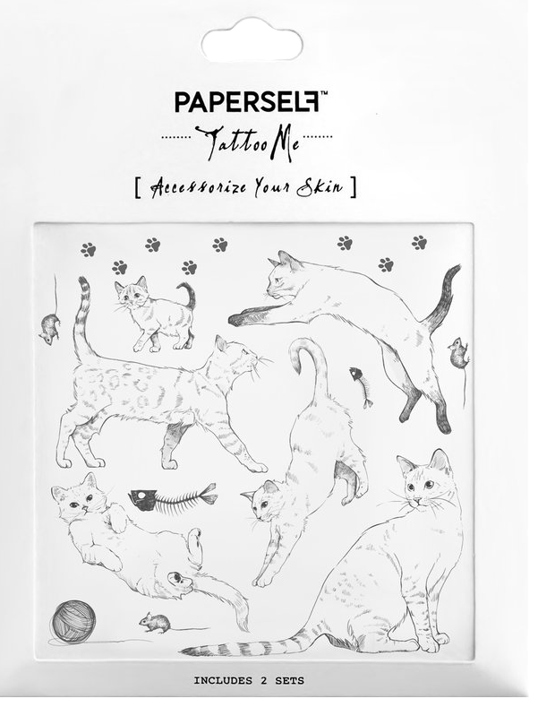 Paperself Tattoo Meow 2 ohne Hintergrund