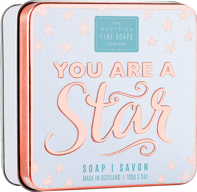 Soap in a tin you are a star ohne Hintergrund