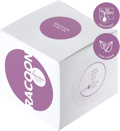 Loovara Kondome Racoon 49 mm ohne Hintergrund