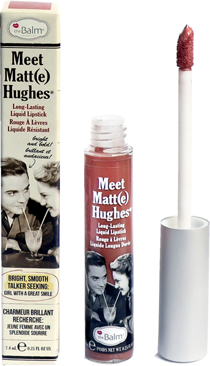 thebalm flüssiger matter lippenstift meet matte hughes