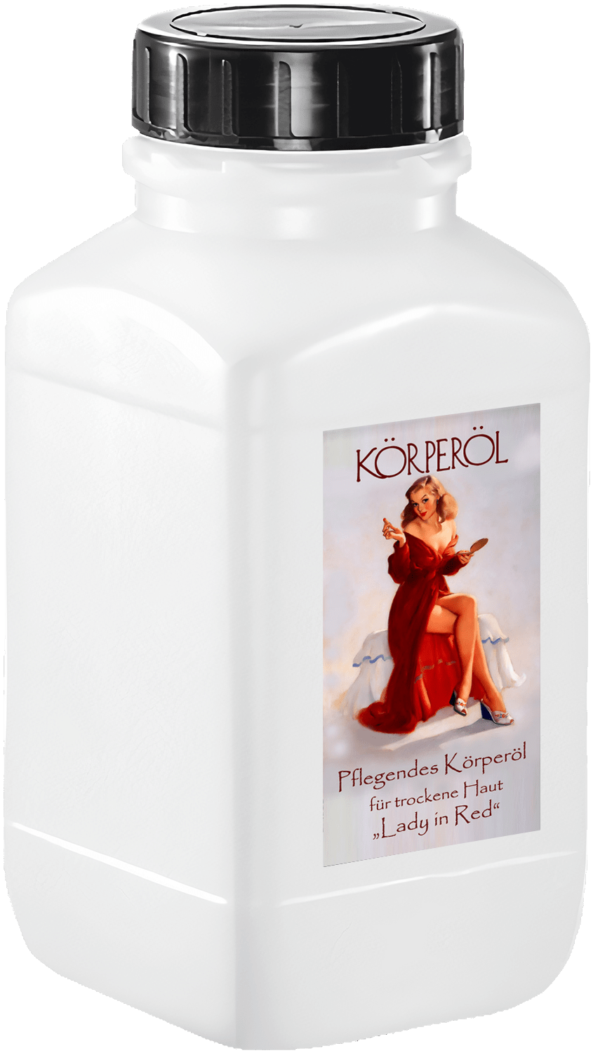 Körperöl Nachfüllpack Lady in Red - 500 ml ohne Hintergrund