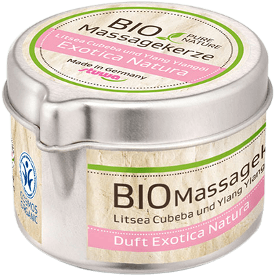 Bio Massagekerze Exotic Natura ohne Hintergrund