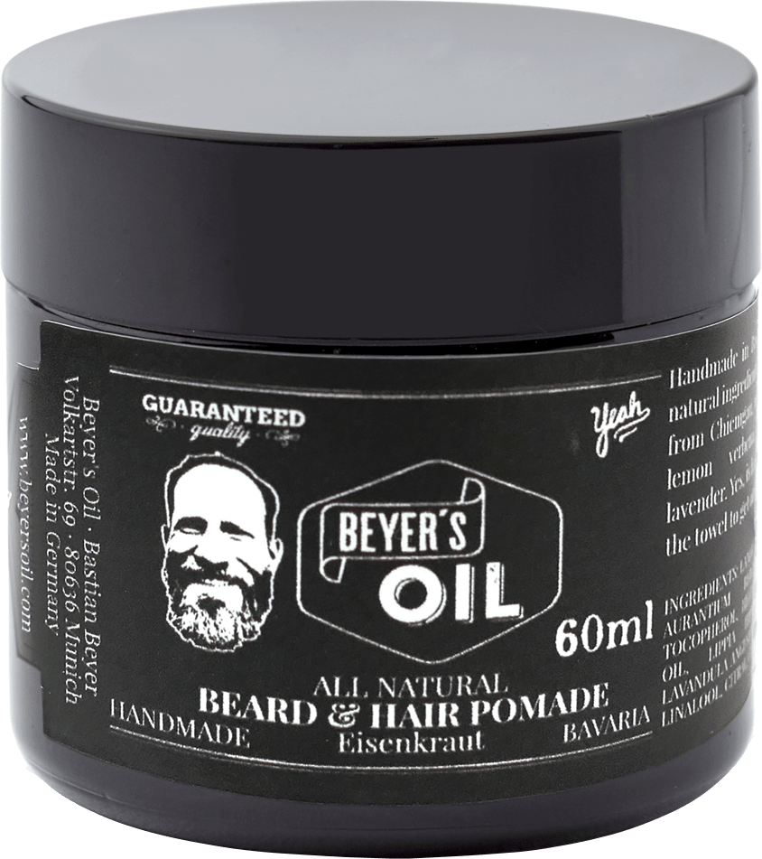 Beyer's Oil Bart- und Haarpomade ohne Hintergrund