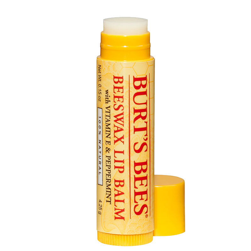 Burt`s Bees Beeswax Lip Balm Stick ohne Hintergrund
