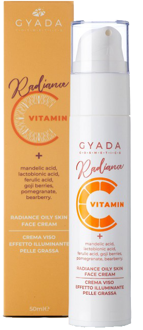 Gyada Cosmetics Vitamin C Booster Gesichtscreme für fettige Haut ohne Hintergrund