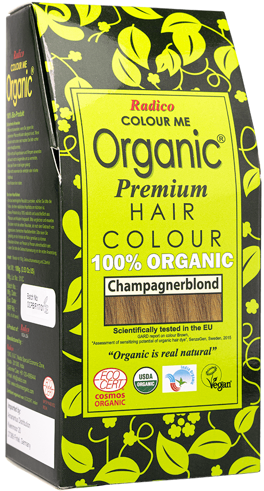 Radico Pflanzliche Haarfarbe Champagnerblond ohne Hintergrund