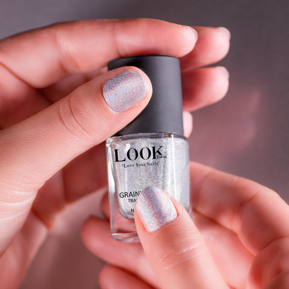 Look To Go Nagellack Grainy Silver