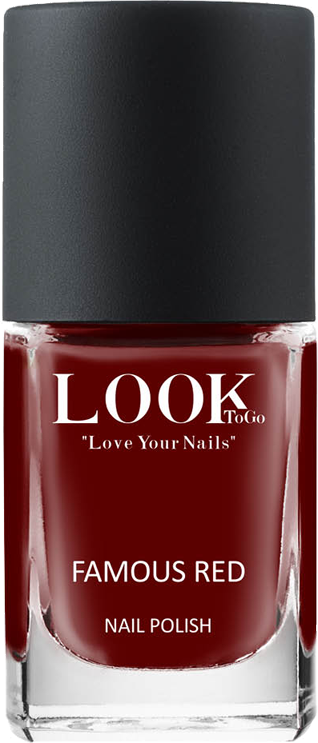 Look To Go Nagellack Famous Red ohne Hintergrund