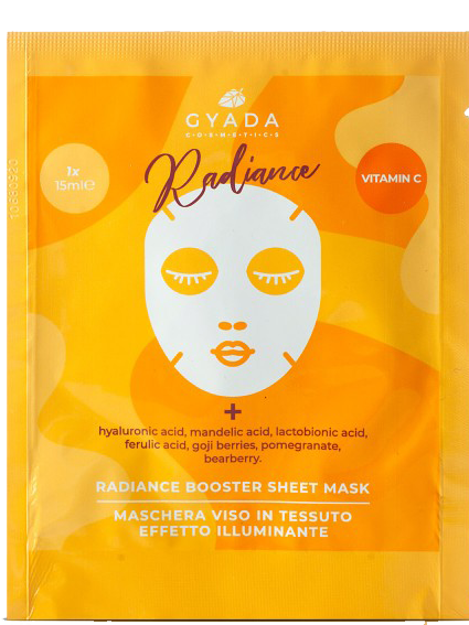 Gyada Cosmetics Vitamin C Superfood Tuch-Gesichts-Maske ohne Hintergrund