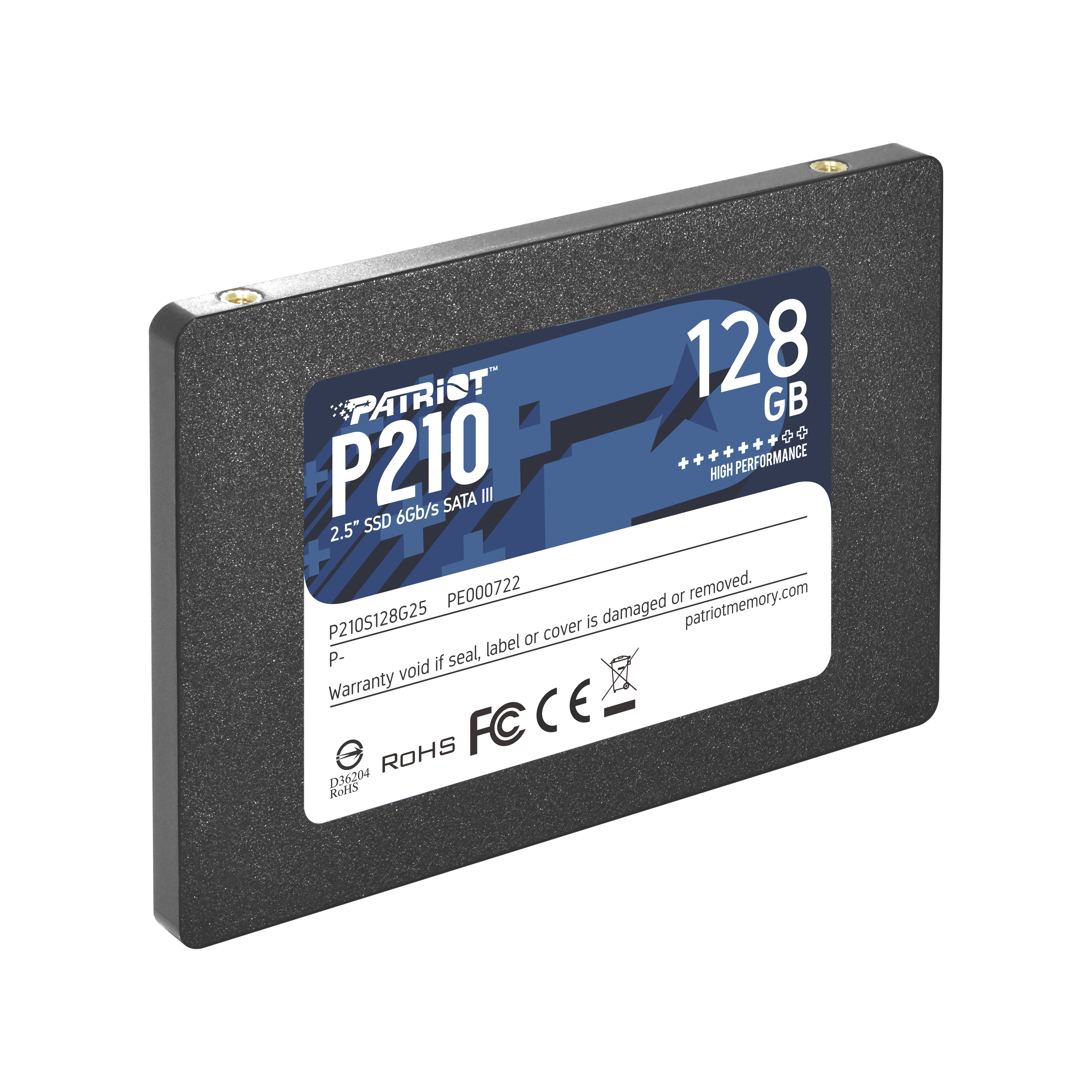 PATRIOT P210 - SSD - 128 GB - intern - 2.5" (6.4 cm)