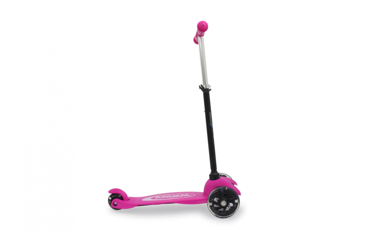 JAMARA KickLight Scooter pink - Kinder - Dreiradroller - Schwarz - Pink - Weiblich - Asphalt - 50 kg