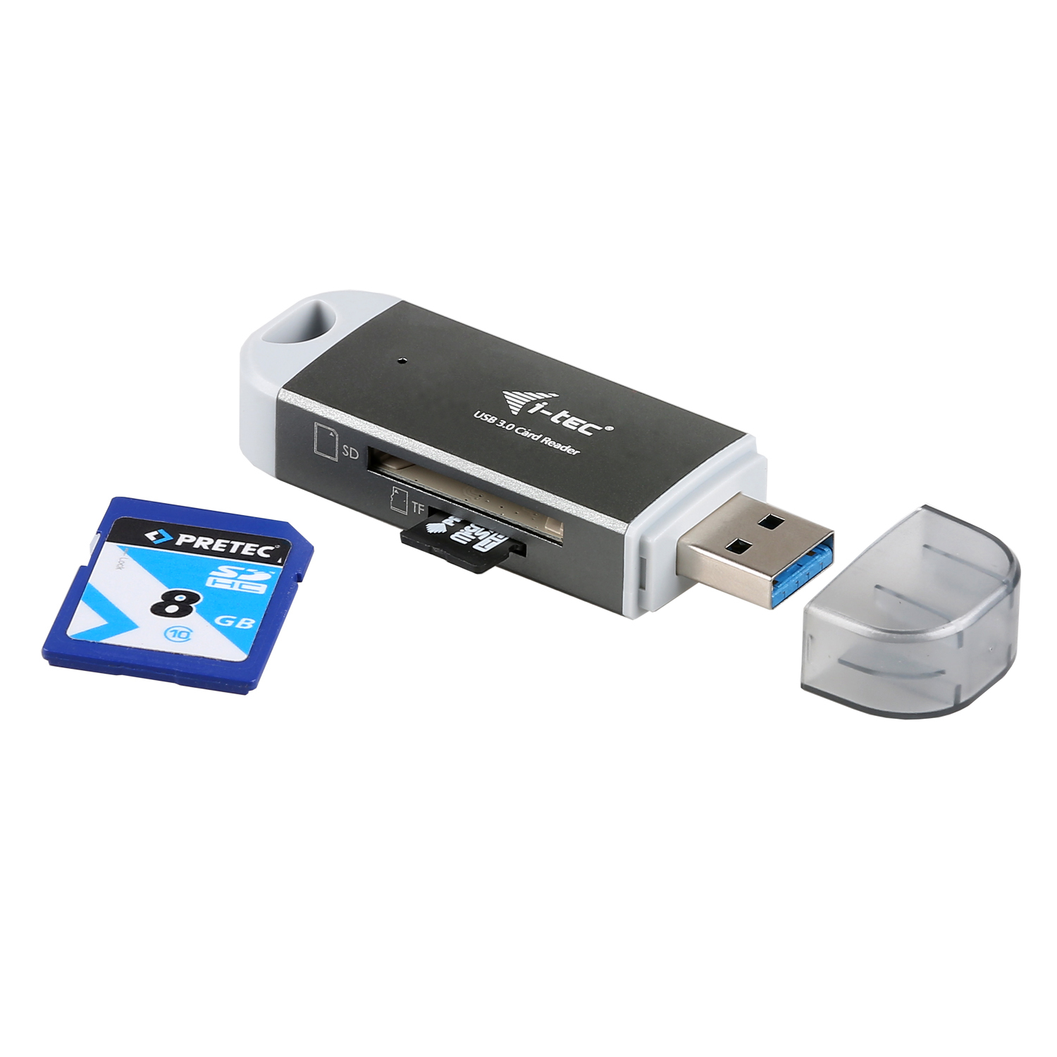 i-tec Dual - Kartenleser (SD, microSD, SDHC, microSDHC, SDXC, microSDXC)