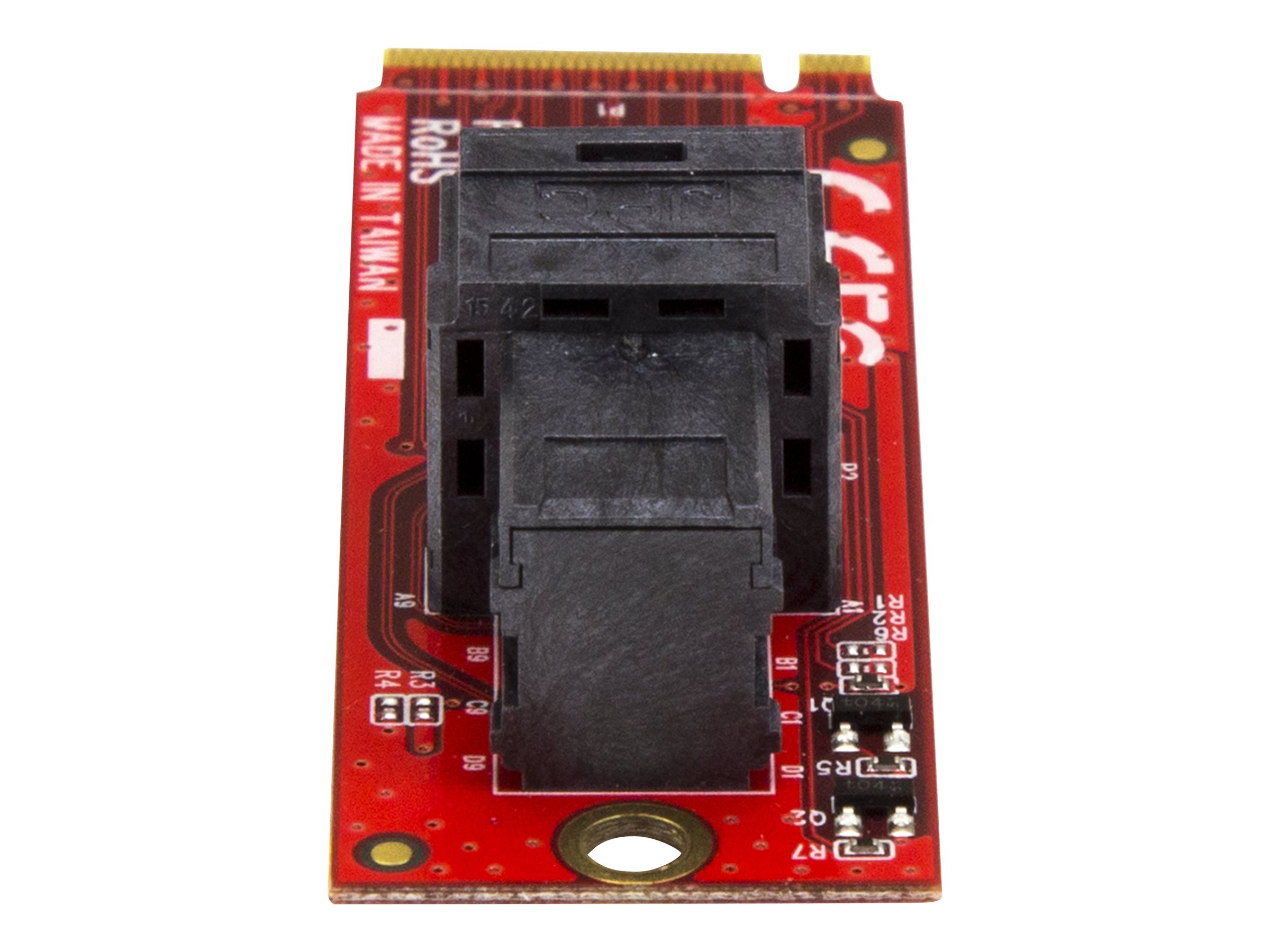 StarTech.com U.2 (SFF-8643) auf M.2 PCI Express 3.0 x4 Adapterkarte für 2,5" U.2 NVMe SSD - Schnittstellenadapter - 2.5" (6.4 cm)