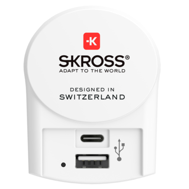 SKROSS Netzteil - 27 Watt - 5.4 A - 2 Ausgabeanschlussstellen (USB, USB-C)