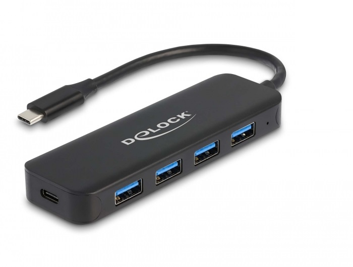 Delock Hub - 4 x USB 3.2 Gen 1 + 1 x USB-C (Spannungsversorgung)