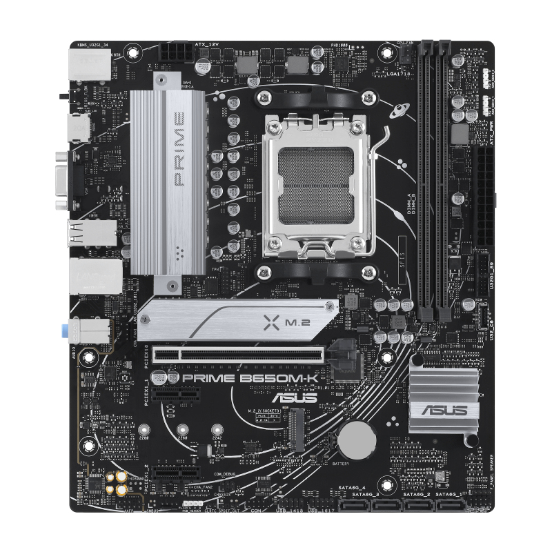 ASUS MB ASUS PRIME B650M-K (AMD,AM5,DDR5,mATX) - AMD Sockel AM5 (Ryzen Zen4)