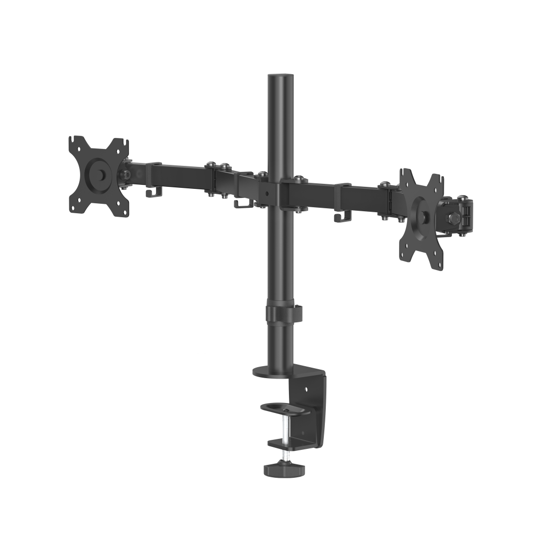 Hama FULLMOTION - Befestigungskit - einstellbarer Doppelarm - für LCD-Display - Schwarz - Bildschirmgröße: 33-81 cm (13"-32")