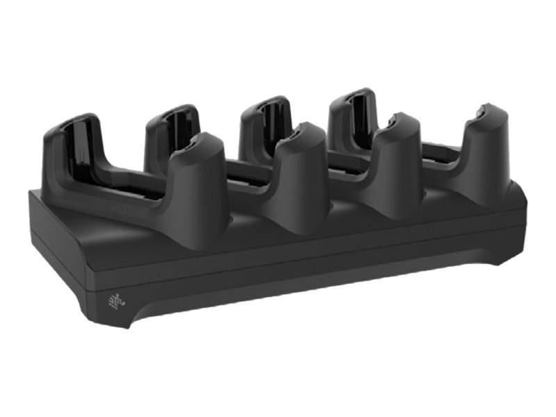 Zebra 4-Slot Charge Only Non-Locking Cradle - Handgerät-Ladeständer und Netzteil - Ausgangsanschlüsse: 4 - 48.3 cm (19")